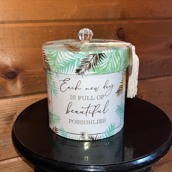 Bath Nwt Decorative Bath Tissue Holder Crystal Acrylic Handle Tassel